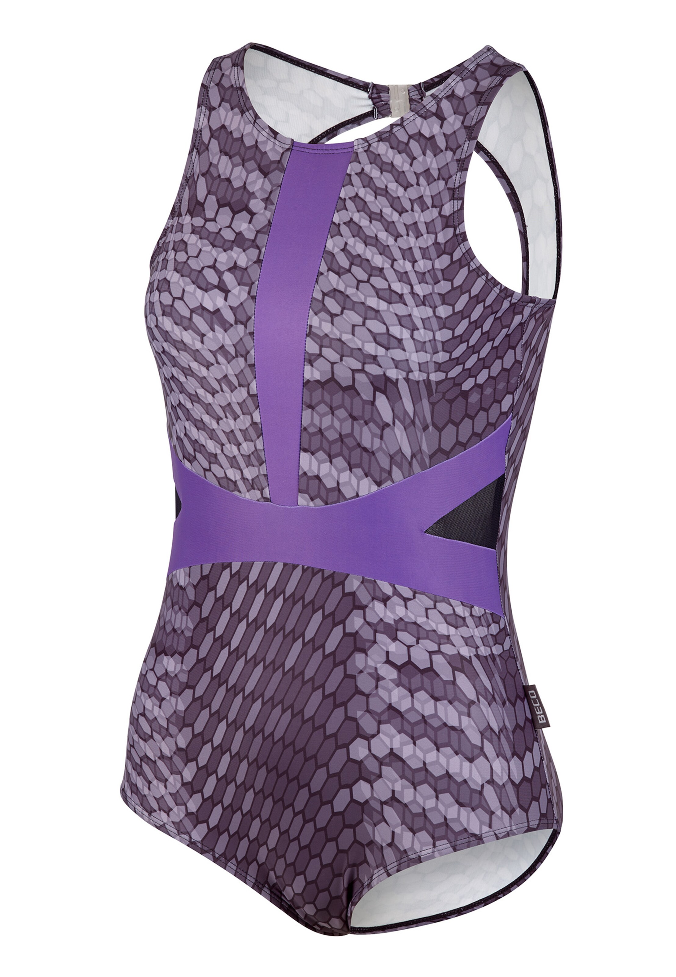 BECO the world of aquasports Bralette Swimsuit 'Hexagon' in Purple