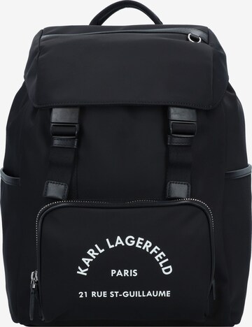 Karl Lagerfeld Backpack in Black: front