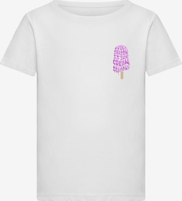 T-Shirt 'Ice Cream Season' Merchcode en blanc : devant