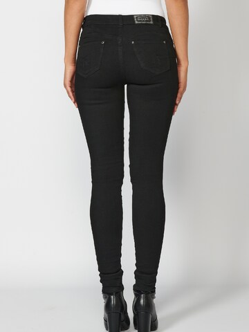 KOROSHI Slimfit Jeans in Schwarz