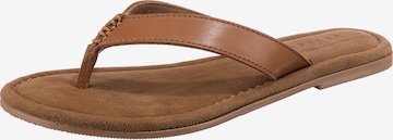 Paul Vesterbro T-Bar Sandals in Brown: front