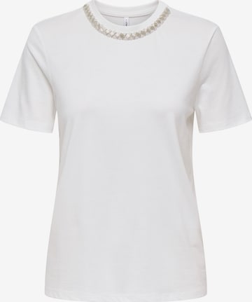 ONLY Футболка 'ONLParker' в Белый: спереди