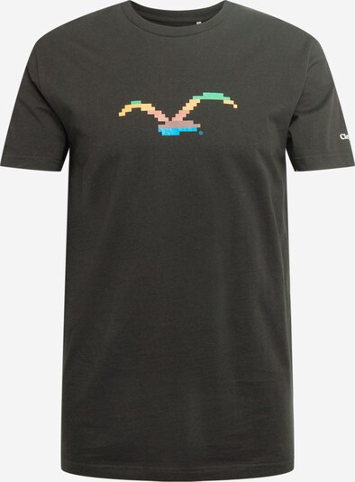Cleptomanicx T-Shirt 'Clepticx' en bleu clair / mandarine / lie de vin / melon / noir, Vue avec produit