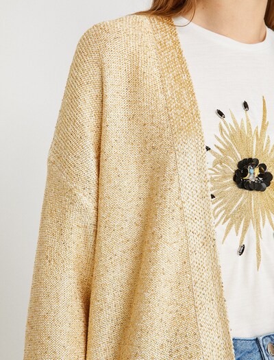 Koton Strickjacke in creme / gold, Produktansicht