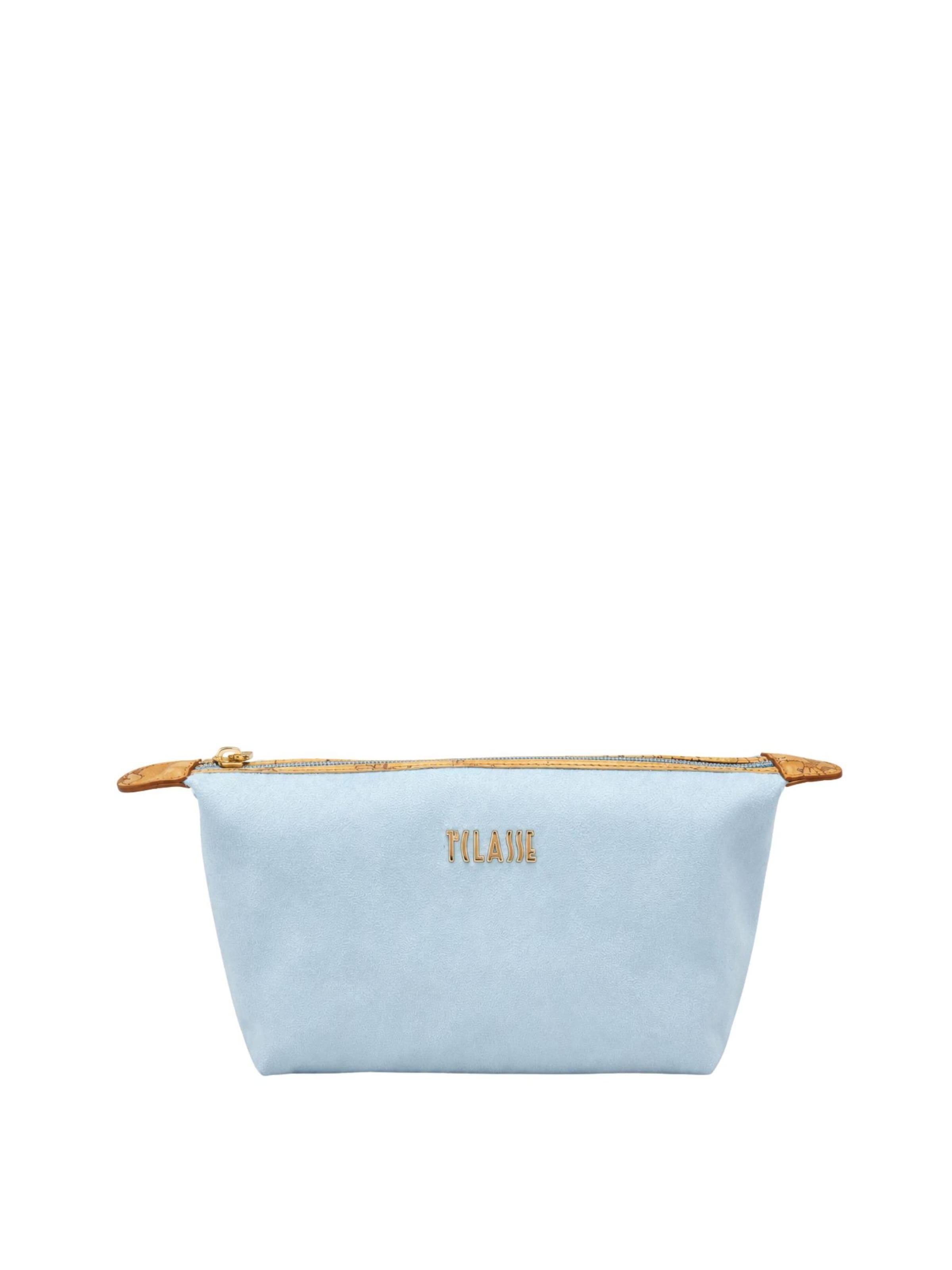 Alviero Martini - Bolsa de maquillaje en azul: frente