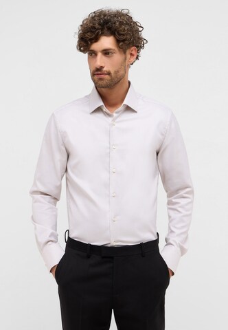 ETERNA Slim fit Business shirt in Beige: front