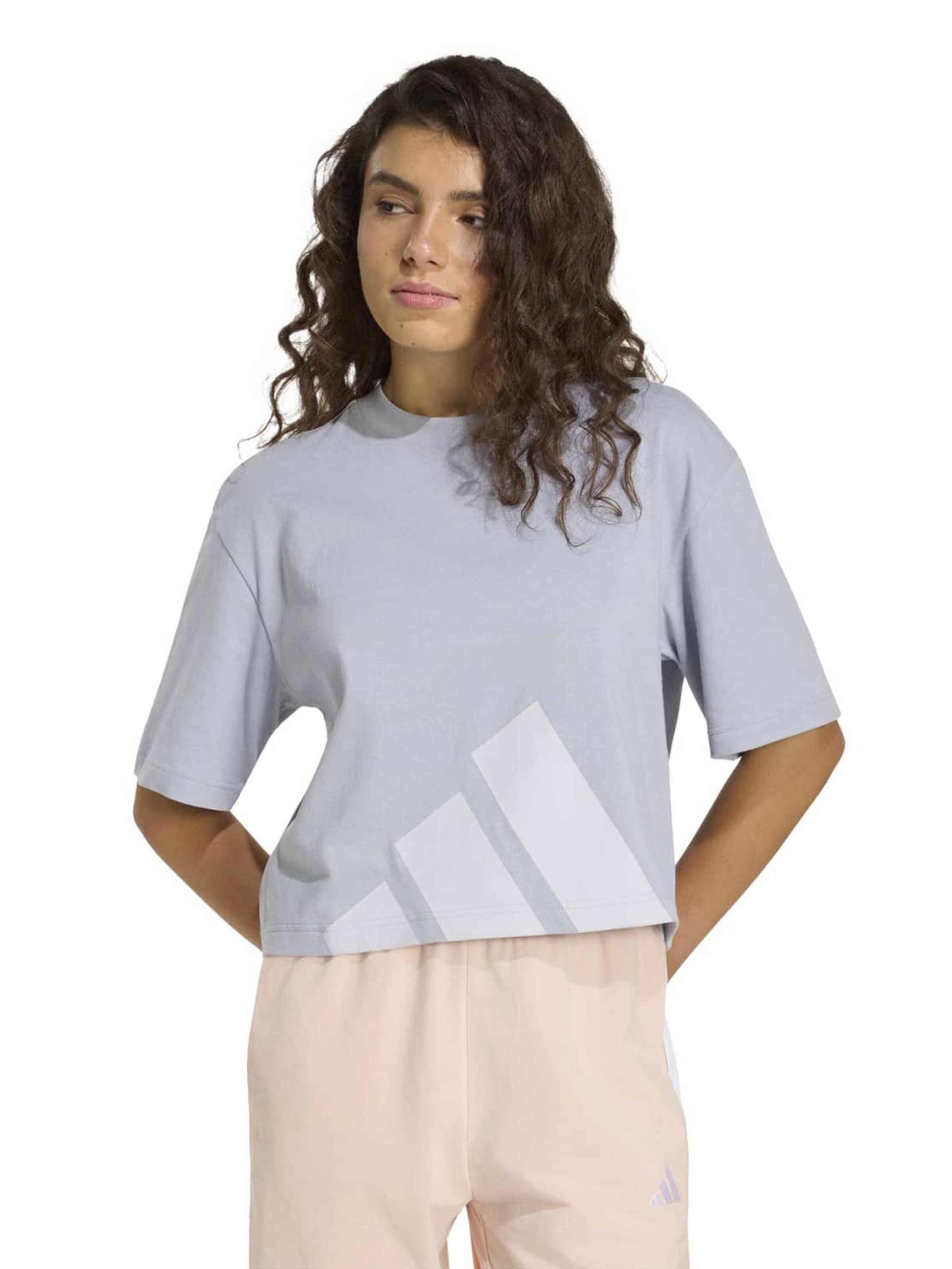 Tricou funcțional 'Essentials' de la ADIDAS SPORTSWEAR pe gri: față