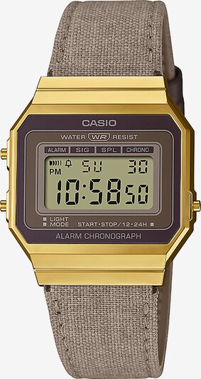 CASIO VINTAGE Digitaluhr in braun / gold / taupe, Produktansicht