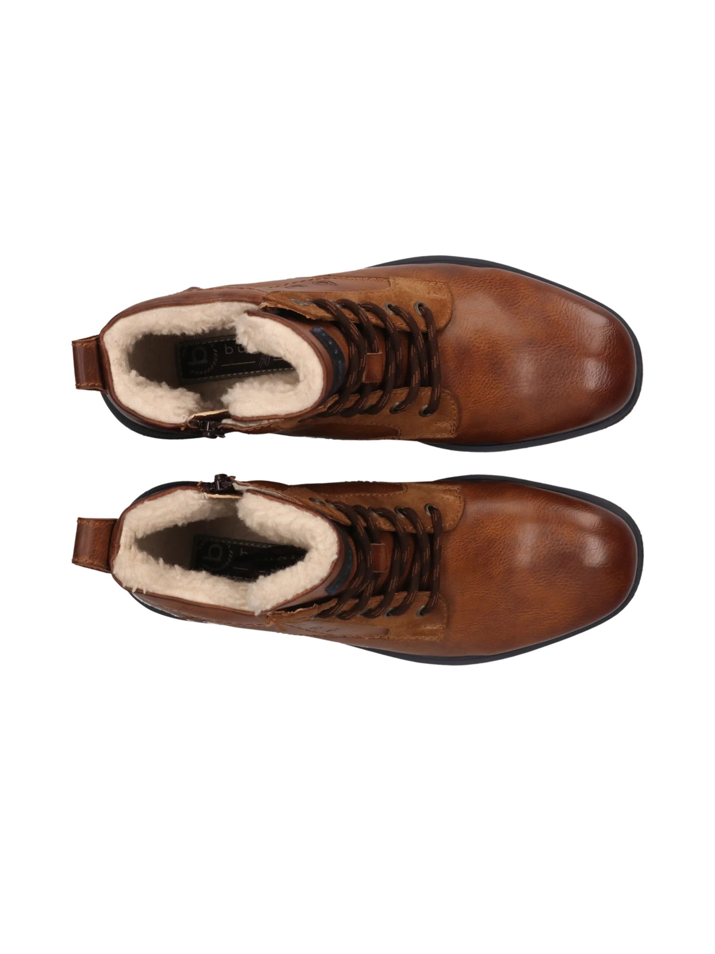 Bottines à lacets bugatti en marron