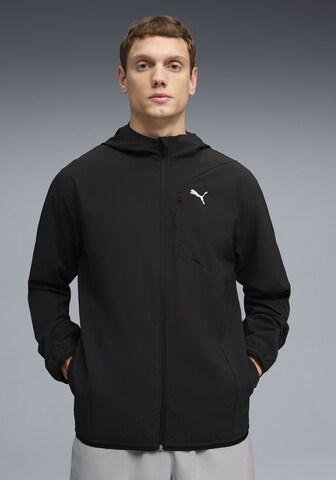 PUMA Trainingsjacke in Schwarz: Vorderseite
