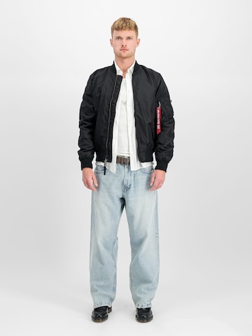 ALPHA INDUSTRIES Демисезонная куртка 'MA-1 TT' в Черный