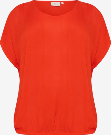 KAFFE CURVE Blouse 'Ami' in Rood: voorkant