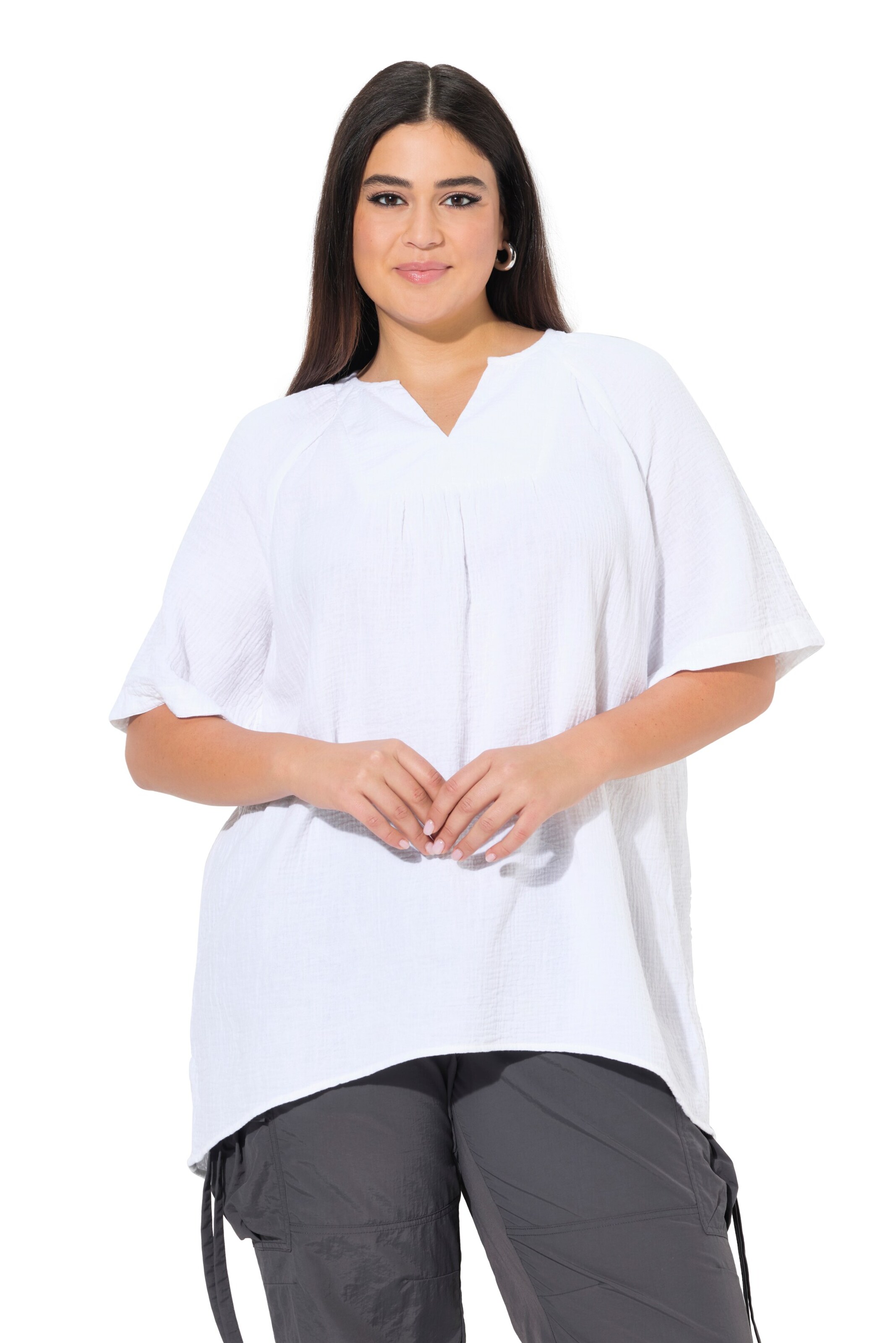 Ulla Popken Tuniek in Wit: voorkant