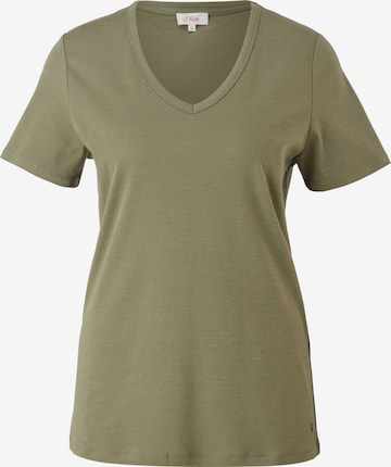 T-shirt s.Oliver en vert : devant