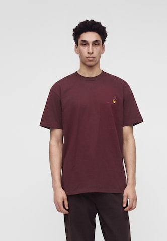 Carhartt WIP Paita 'American Script' värissä punainen: etupuoli