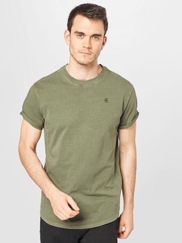 Maglietta 'Lash' di G-Star RAW in verde: frontale