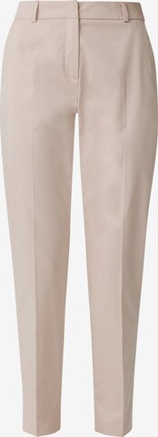 Coupe slim Pantalon à plis COMMA en beige : devant