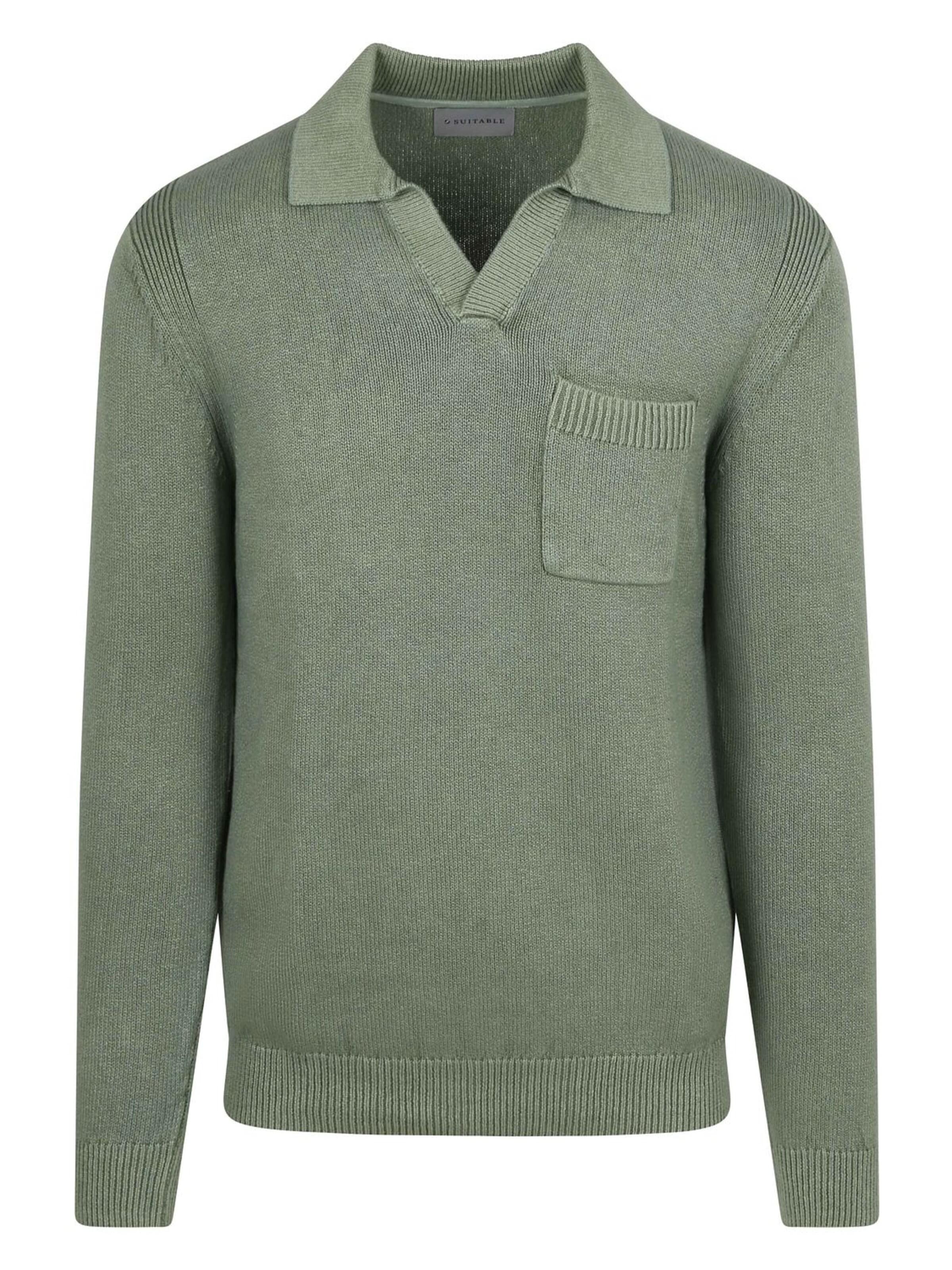 Suitable Shirt in Groen: voorkant