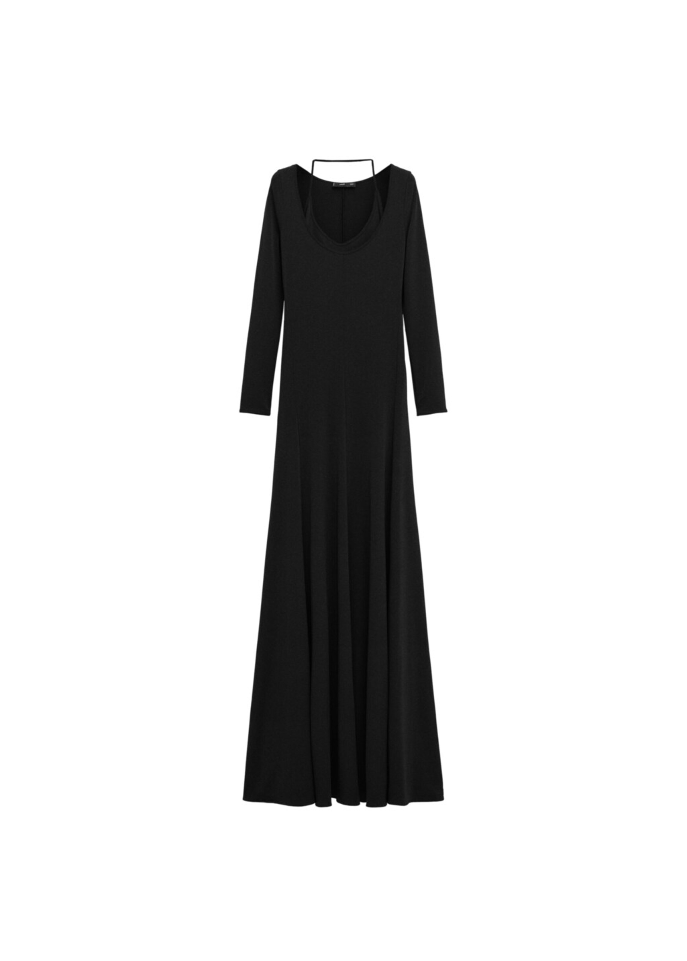 MANGO Knitted dress 'Ross' in Black: front