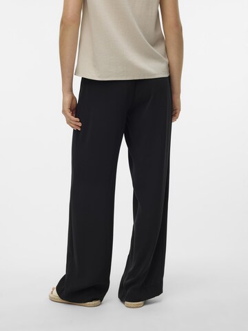 VERO MODA Wide leg Pleated Pants in Black