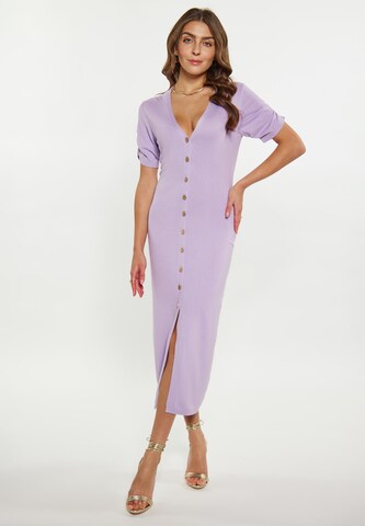 faina Knit dress in Purple: front
