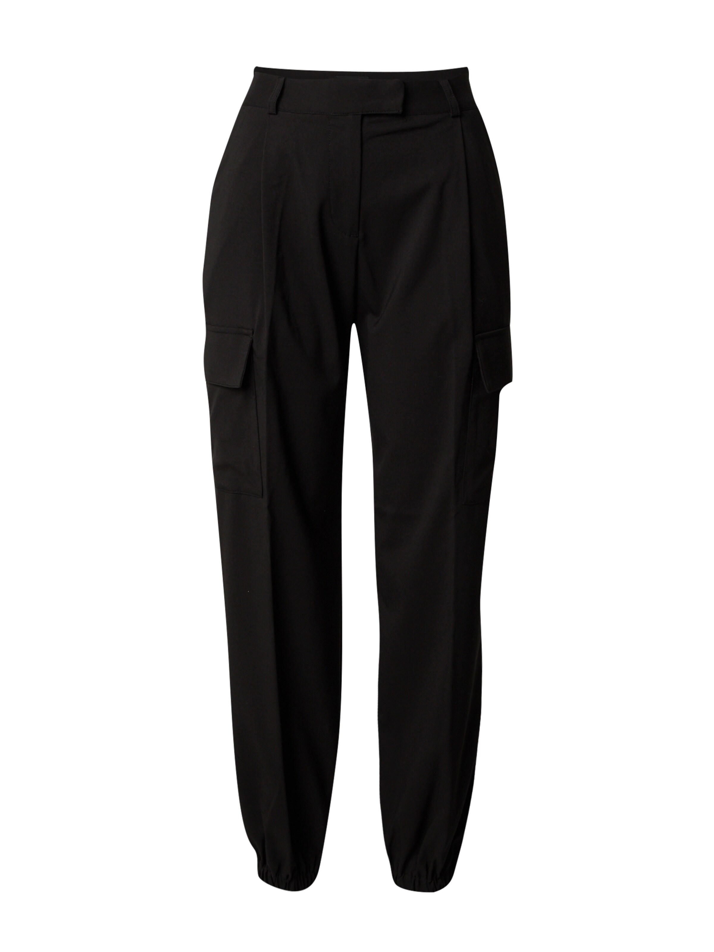 REPLAY Tapered Cargo Pants in Black: front