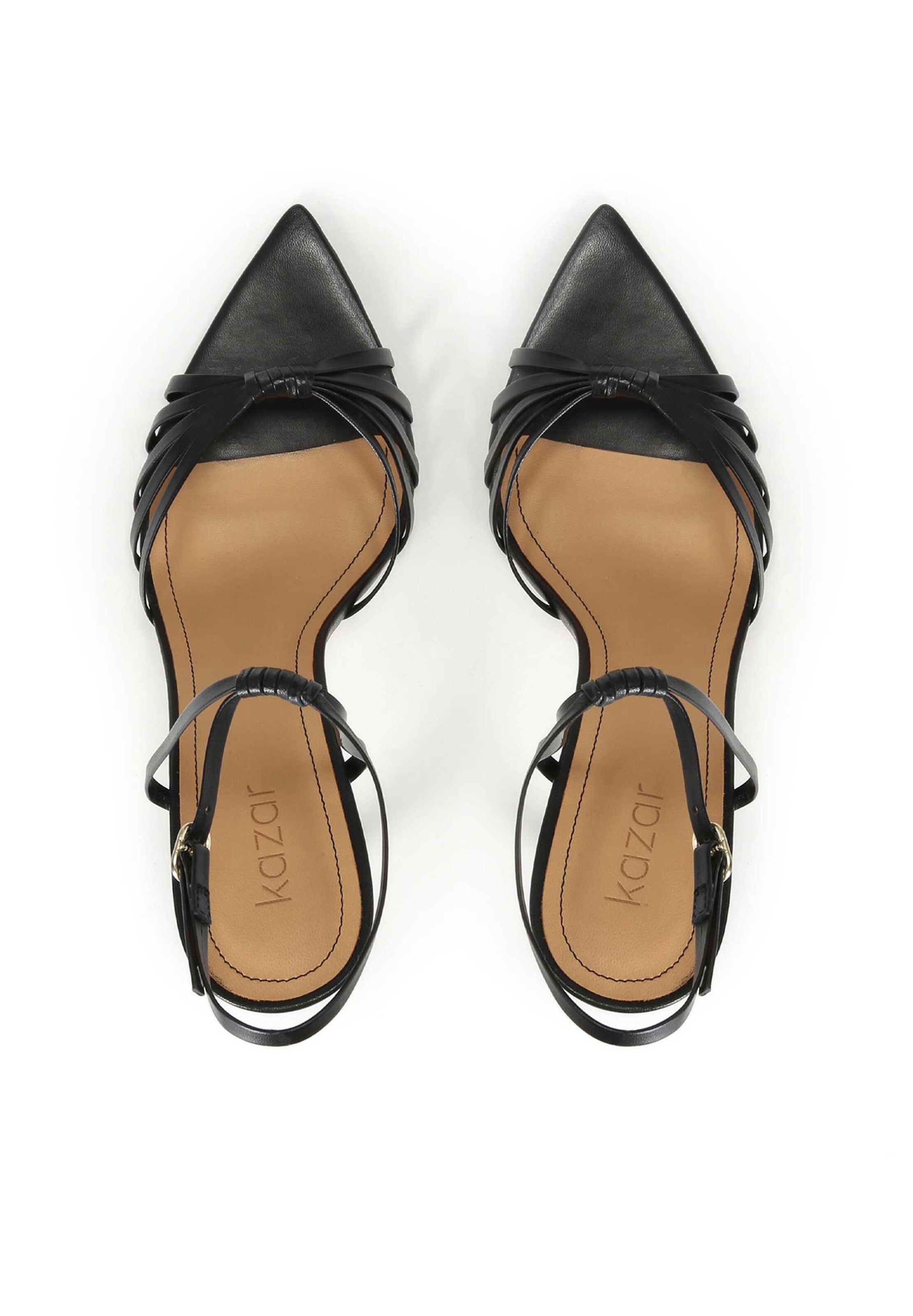 Kazar Sandały z rzemykami w kolorze czarny
