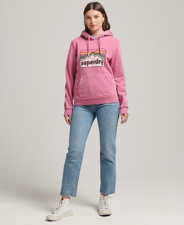 Superdry Sweatshirt 'Terrain' in Pink