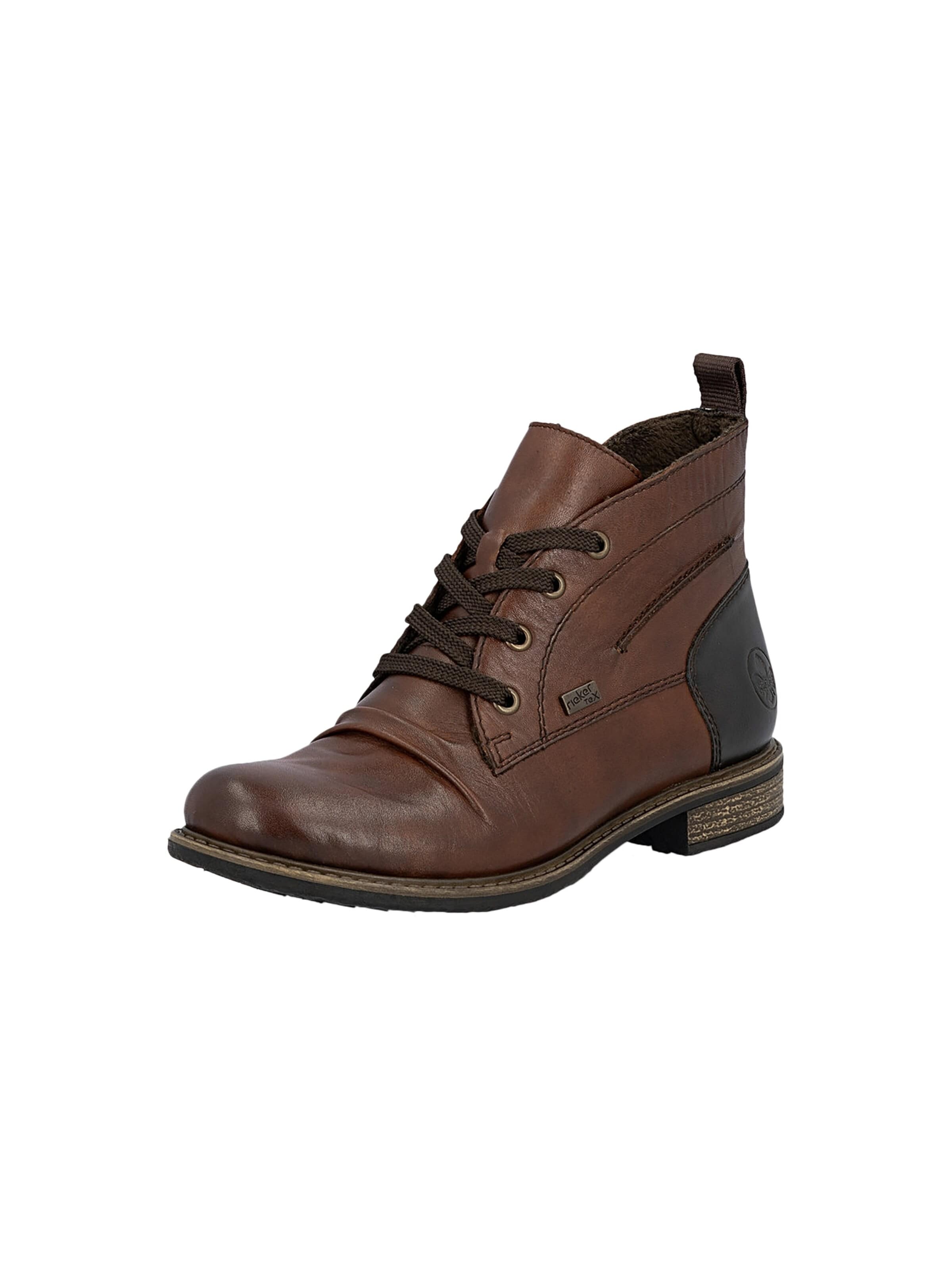Rieker Booties 'Lederstiefeletten „Odeon“' in Brown: front