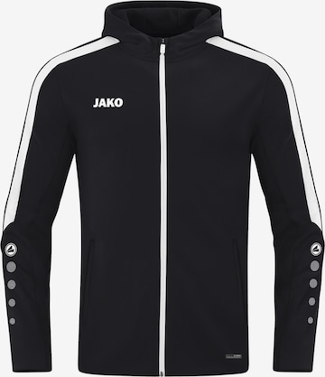 JAKO Sportjacke 'Power' in Schwarz: Vorderseite