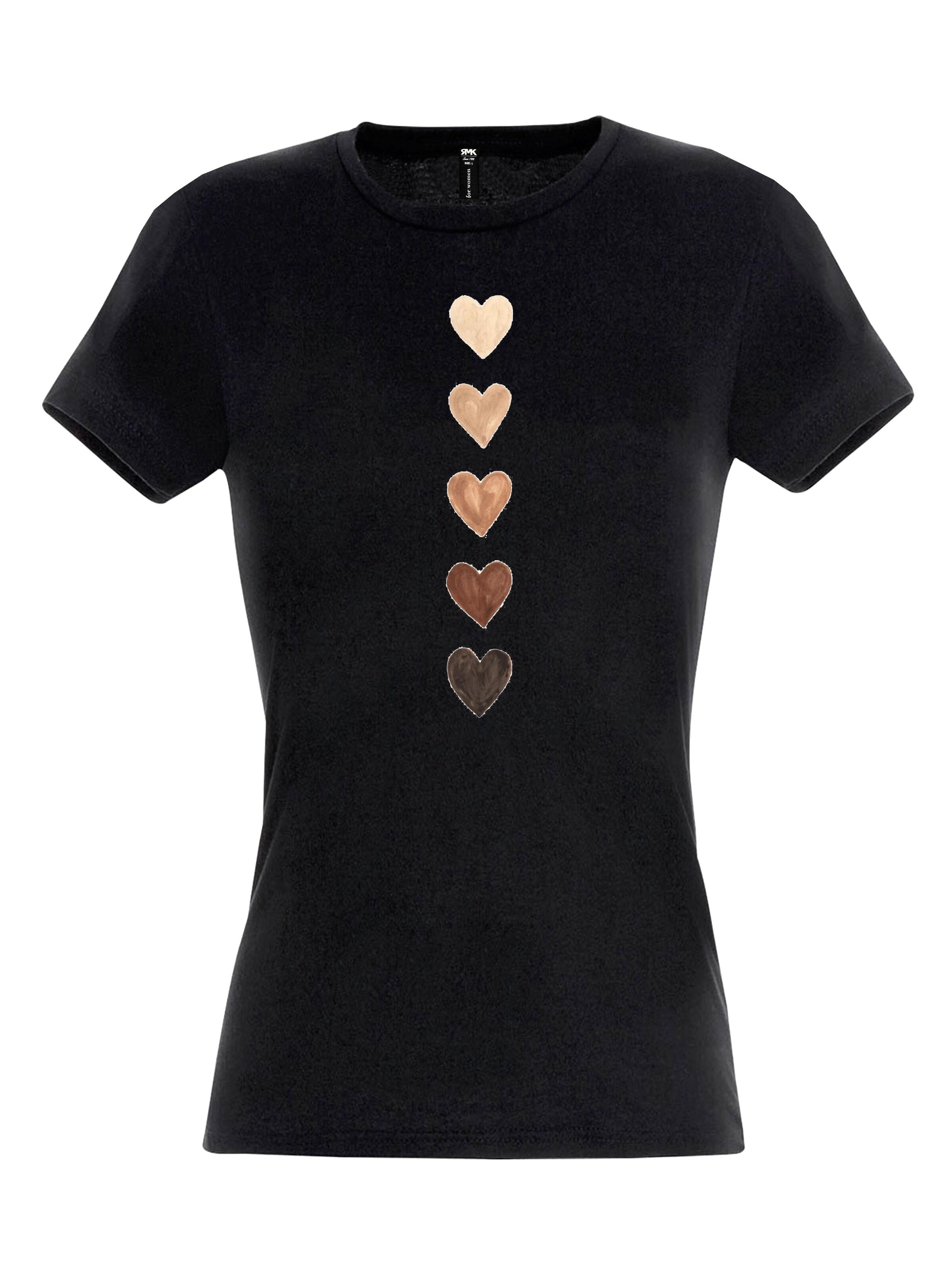 RMK Shirt 'Herz' in Black: front