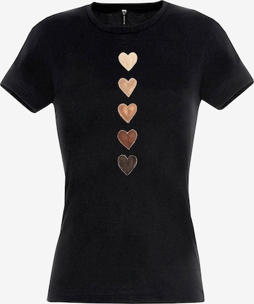 RMK Shirt 'Herz' in Black: front