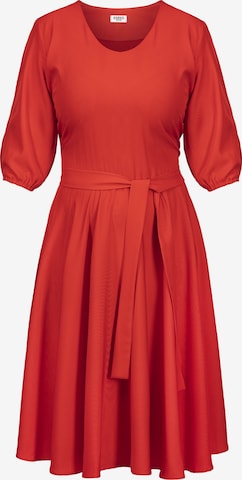 Robe de cocktail ' OLIWIA ' Karko en rouge : devant
