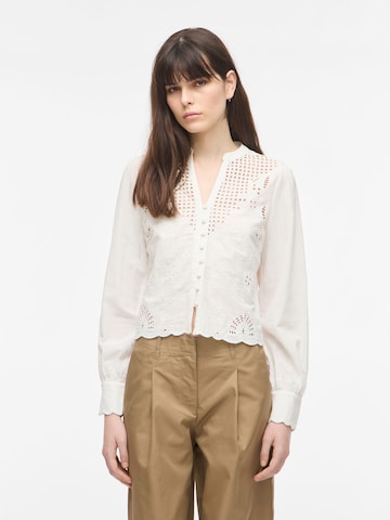ROUGE EDIT Bluse i hvid: forside