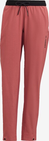 ADIDAS TERREX Outdoor Pants in Red: front