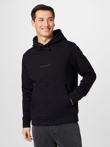 Hackett London - Sudadera en negro: frente