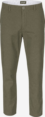 yazubi Chino Pants 'Kyle' in Green: front