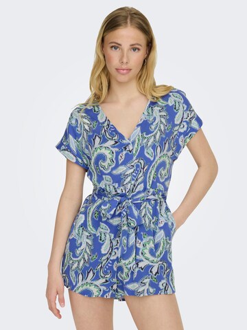 ONLY Jumpsuit 'ALMA' in Blauw: voorkant