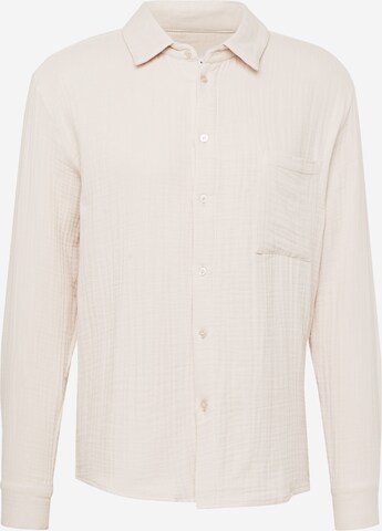 Coupe regular Chemise 'Toprak' DAN FOX APPAREL en beige : devant