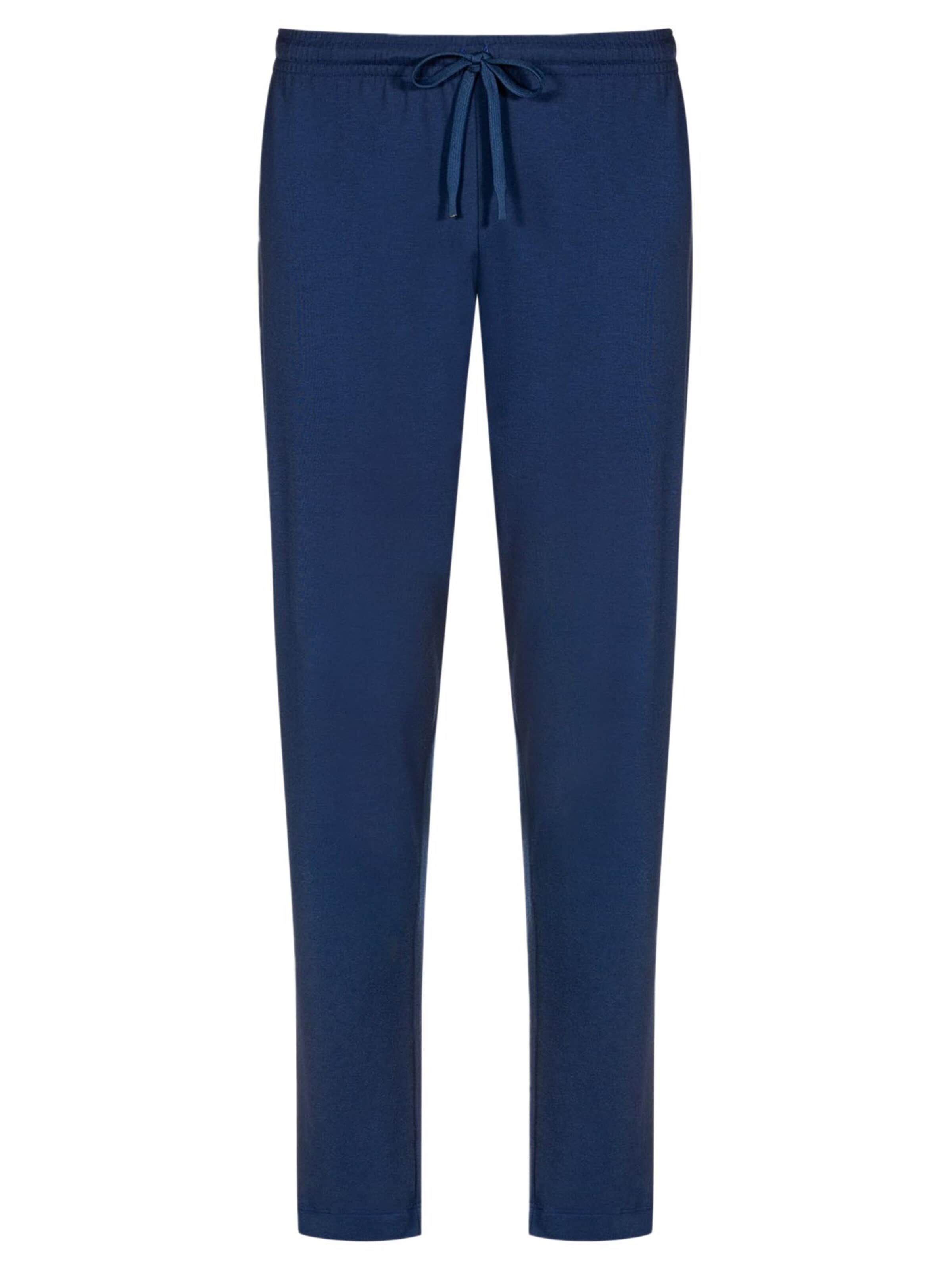 Mey Pyjamahose 'Solid Night'‌‌ in Blau: Vorderseite