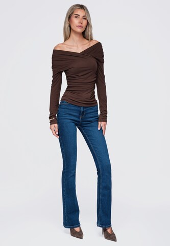 Ombre Blouse in Bruin