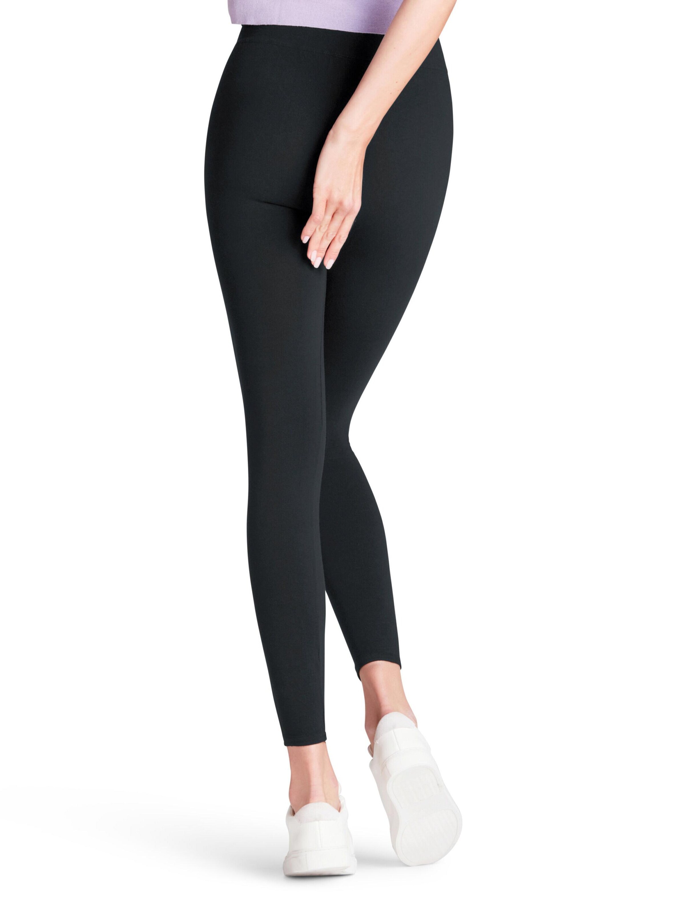 FALKE Slimfit Leggings 'Cotton Seamless'‌‌ in Grau