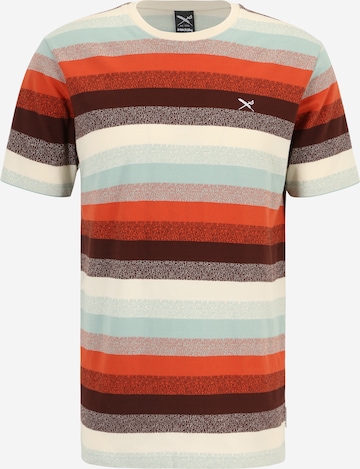 Iriedaily T-Shirt 'Pixelize' in Mischfarben: predná strana