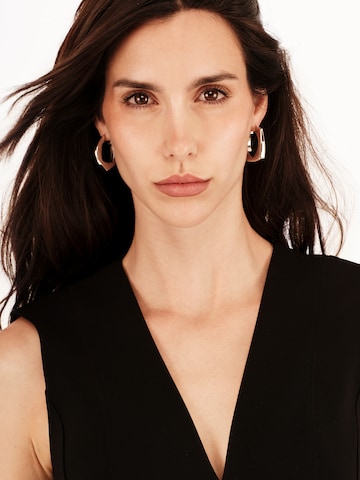 Boucles d'oreilles 'TETRA ' Breil en argent : devant