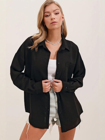 Camicia da donna di Bigdart in nero: frontale