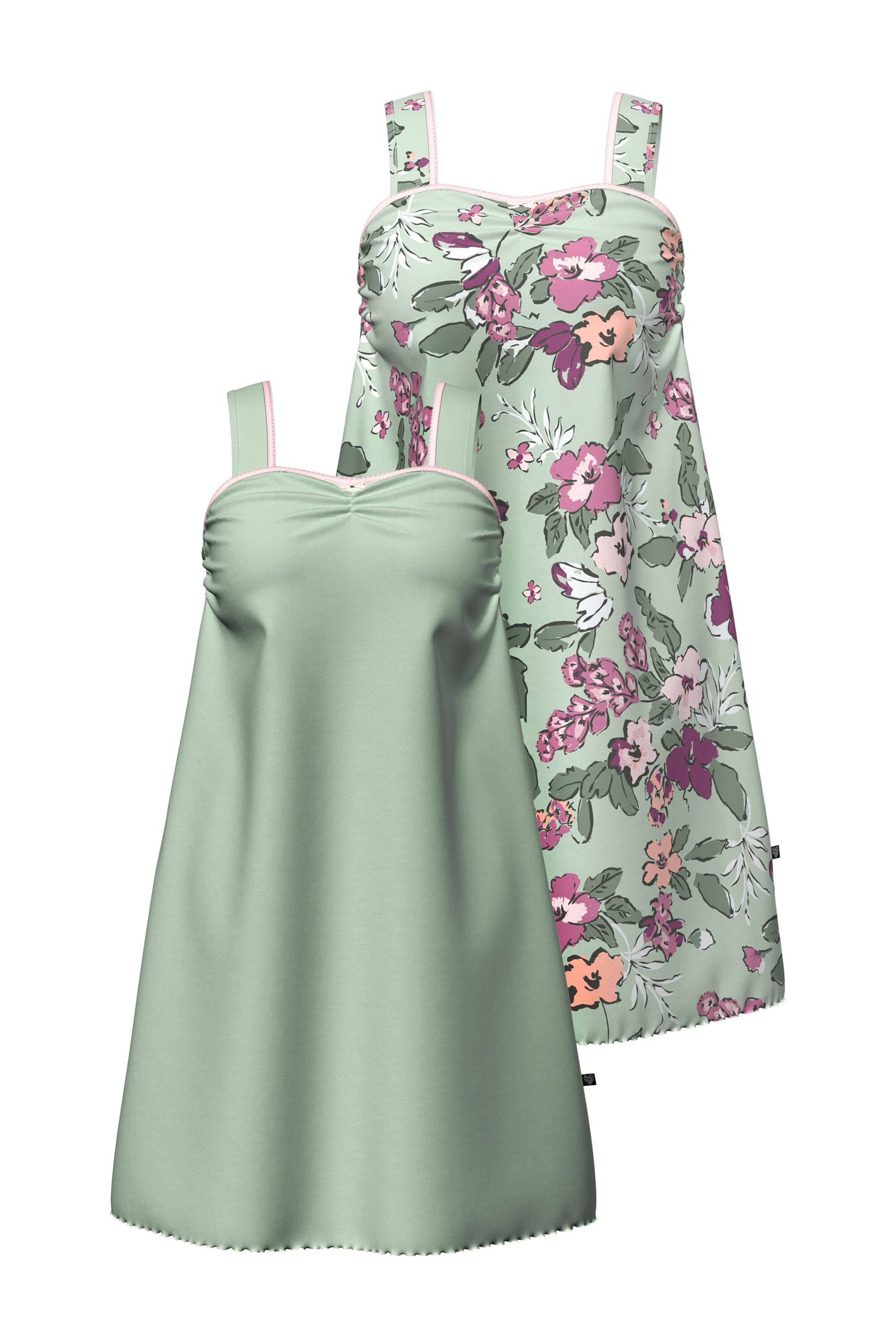 Ulla Popken Nightgown in Green: front