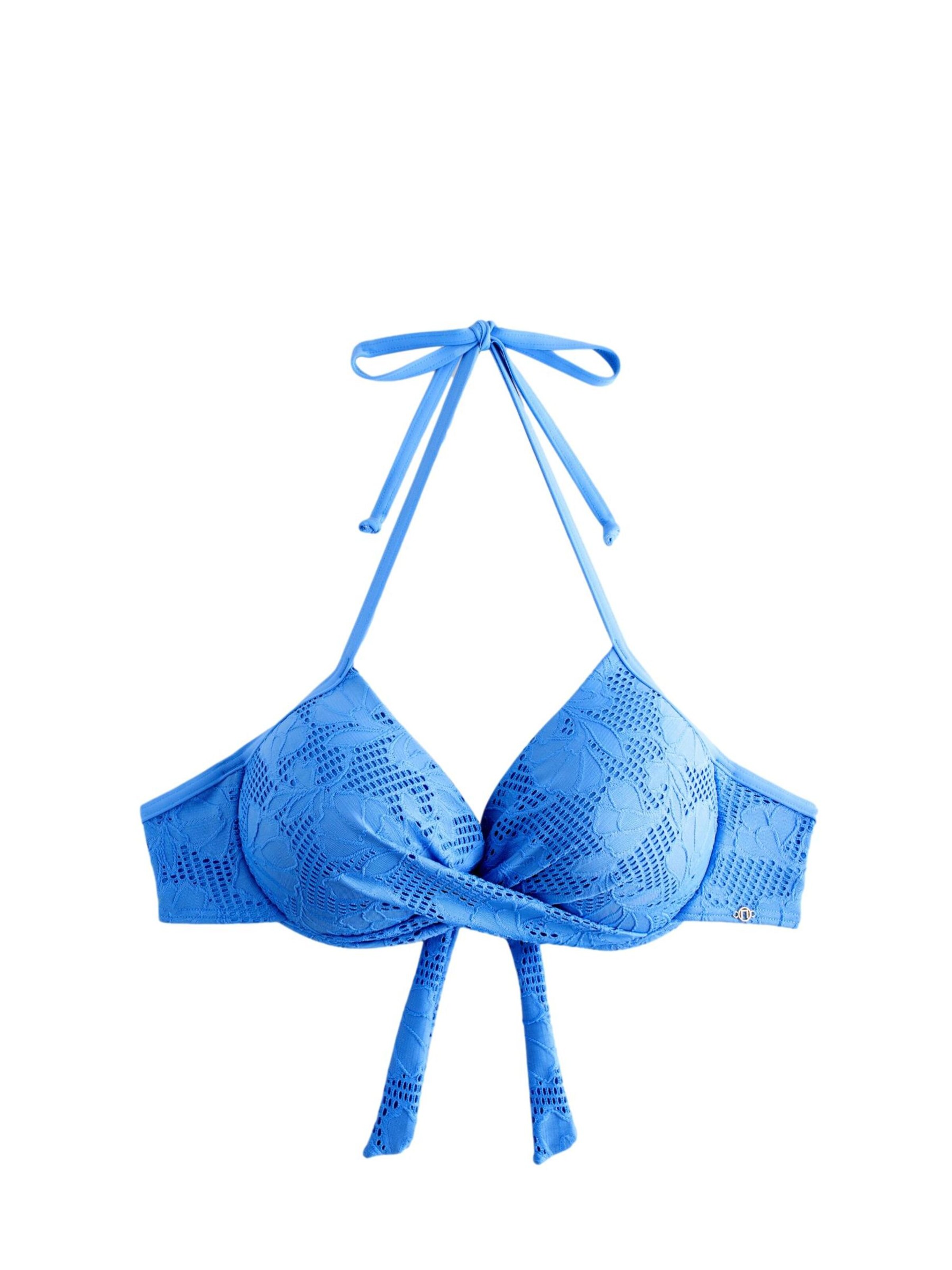 Next T-Shirt Bikinitop in Blau: Vorderseite