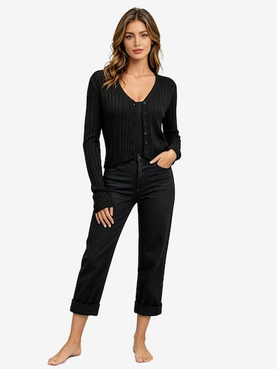 KoJooin Pants 'Lässige Damenhose mit geradem Bein, bequeme lange Hose, vielseitiger Stil für jeden Tag' in 42/Regular in Black, Item view