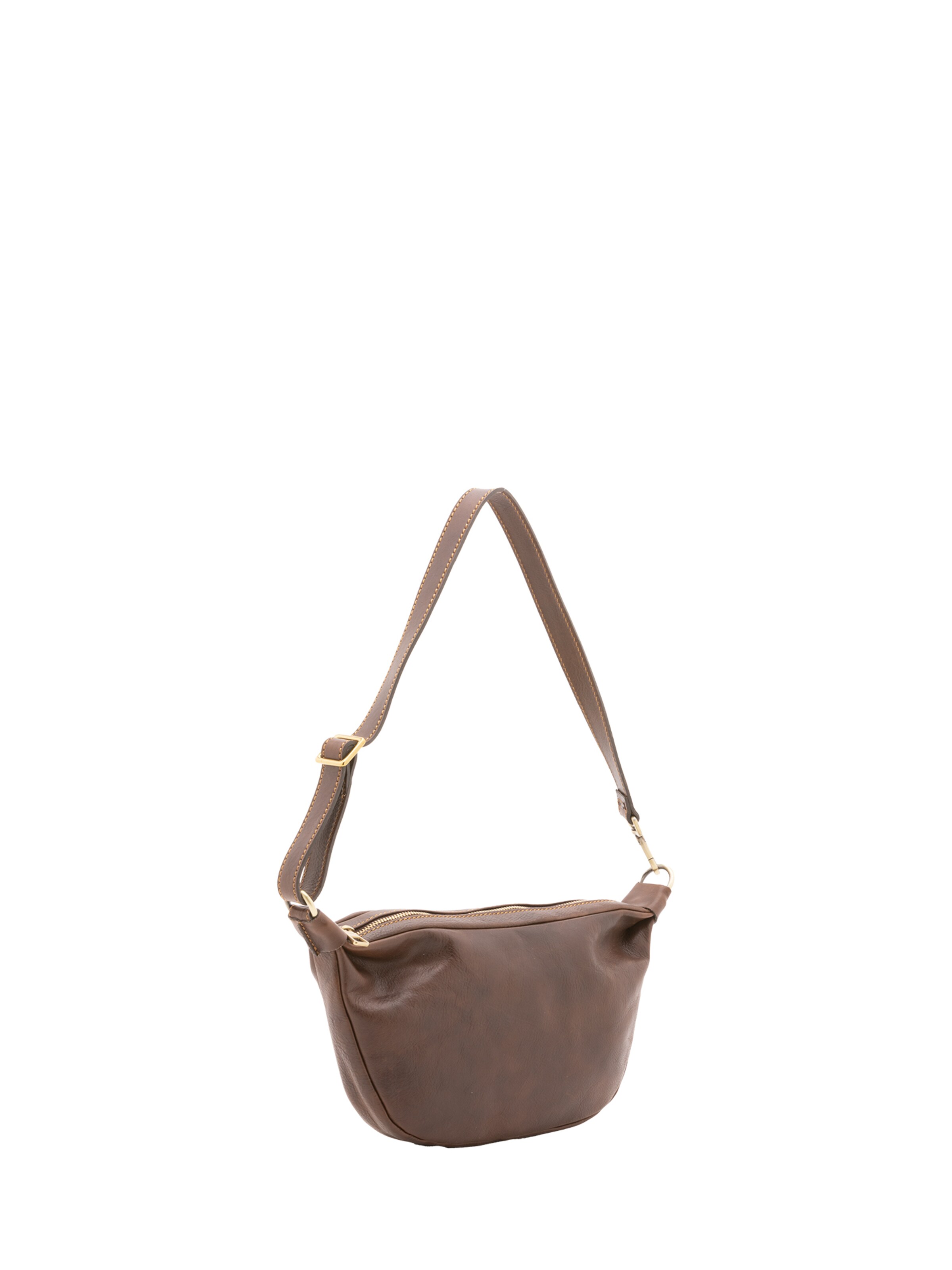 Borsa a spalla di Viola Castellani in marrone: frontale