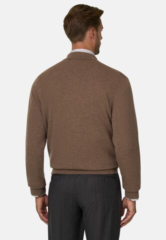 Boggi Milano Gebreid vest in Bruin